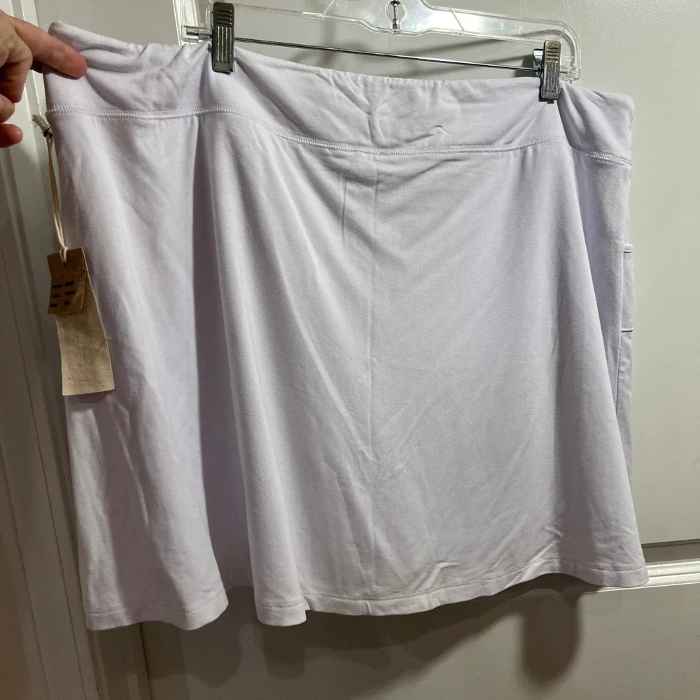 Escape by Habitat Clothes Lavender White Skort Active Skirt XXL NWT